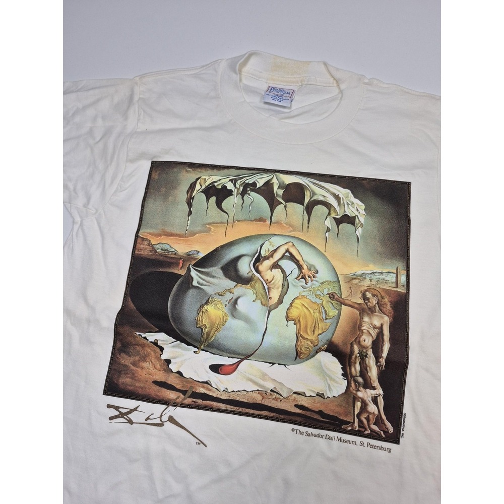 VTG Salvador Dali Museum Art Tee Geopolitics Premier Sportswear Mens M